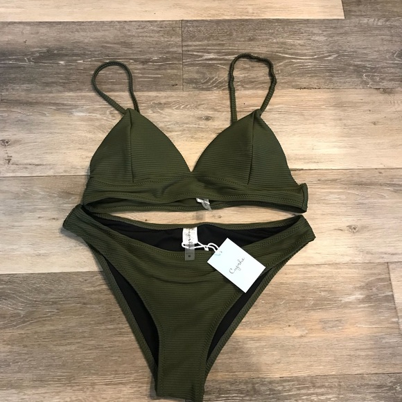 Cupshe Other - Cupshe Army Green Swim Suit